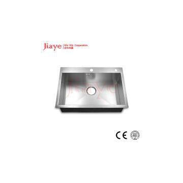 Commercial handmade kitchen sink factory price JY-7248L