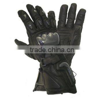 Wholesale Fancy Winter Thick Fake Leather Motorbike Gloves