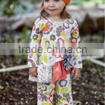 Adorable Printed Ruffle Custom Boutique Kids Rompers photo-2
