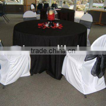 wedding chair covers and organza sash