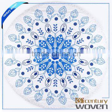 Popular Australia market perfect printed round beach towel softtextile