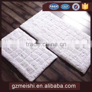 wholesale custom logo jacquard cotton hotel bath mat