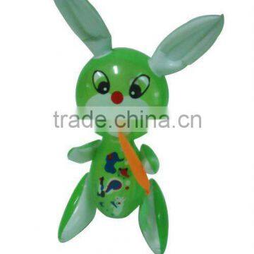 Best selling pvc inflatable rabbit shape pvc toy for baby toys,advertising animal toys