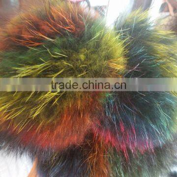 SJ749 with or without Keyring Pom Colorful Fox Fur Pompoms