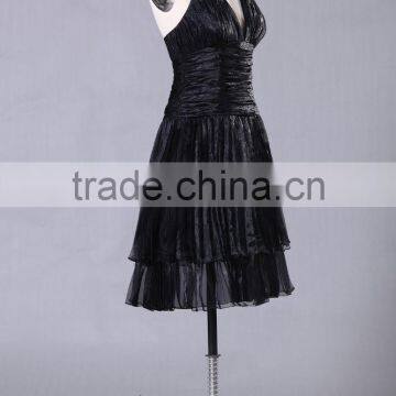 Simple Style Cap Sleeves Red Prom Gown ED135 photo-2