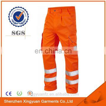 Mens Polyester/Cotton Oil Resistant Reflective Tape Used Workwear Work Pants
