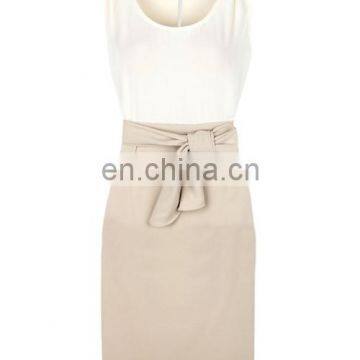 CHEFON Sleeveless Light-grey business casual dress code