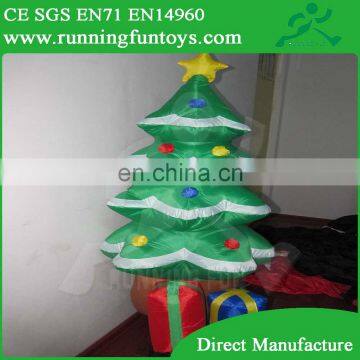 Christmas inflatable Xmas tree with gift box for party decoration