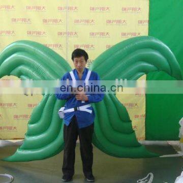 customized new style green inflatable costume butterfly wing for advertising