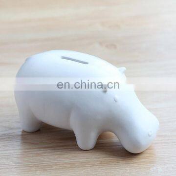 hippo piggy bank ceramic animal saving bank home deco gifts