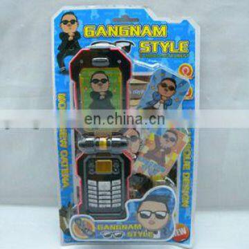 plastic electric gangnam style music mobile phone toy