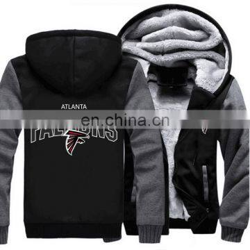 American football jersey cheap fleece Zipper Hoodie sports Jacket