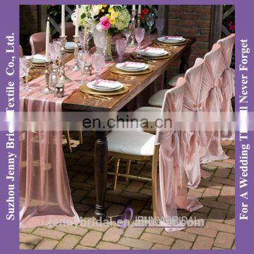 C407A New Style Chiffon Chair Covers Tie Back Blush Chair Sashes photo-3