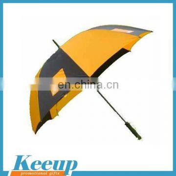 Promotional item Top quality cheap vintage golf orange umbrella