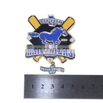 High Quality Cheap Wholesale Die Struck Custom Horse Soft Enamel Metal Pin photo-3