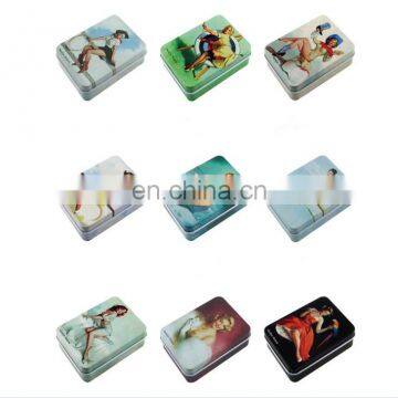 Wholesale Promotion Cheap Marilyn Monroe Style Custom Metal Packaged Keychain Box