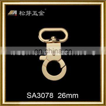 Song A Metal oblate Luxury 26mm swivel round eye snap hook lanyard snap hook