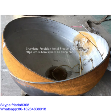 Stainless Steel Dished End Tank Head 1000mm Mild Steel Hemisphere Head