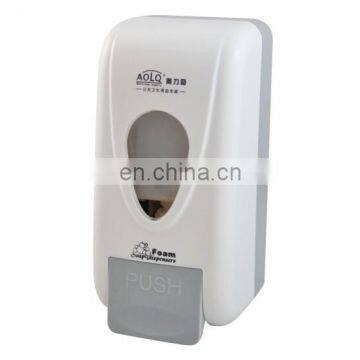 Hotel refill manual foaming plastic soap dispenser for wall mount