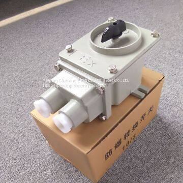 Explosion-proof Transfer Switch 60A/ 3-phase Motor Controlled Starting Switch 380V Aluminum Alloy Housing BHZ51 photo-3