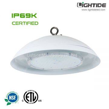 Lightide IP69K led high bay light 120w, NFS certified for food grade application