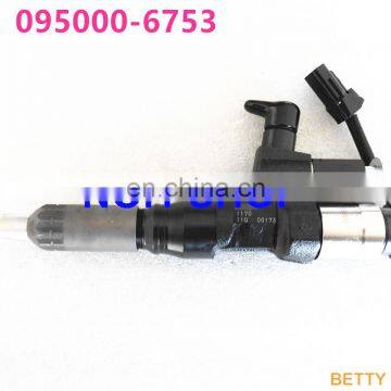 100% original and new Common rail injector 295050-1170, 095000-6750, 095000-6753 for J08E 23670-E0030 23670-E0031