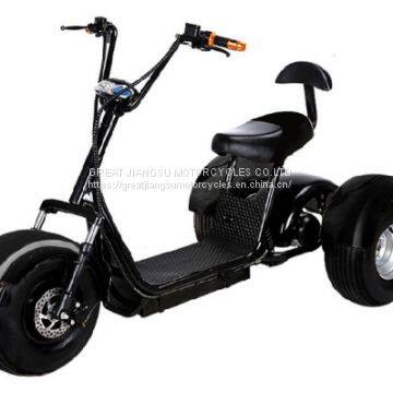 Electric Fat Tire E-Mod 2000W 60V 20AH 3 Wheel Mobility Scooter Trike w/Off Road Tires Like CityCoco Bike