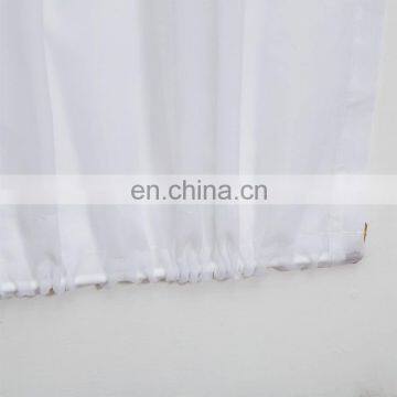 Best Sell Customized White Sheer Door Window Curtain Voile French Door Curtain photo-3