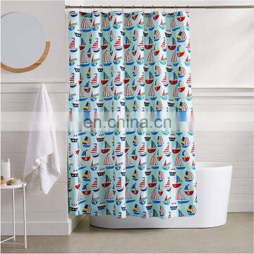 Digital printing Carton kids shower curtain for child