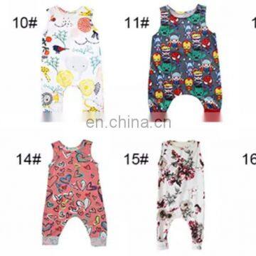 Baby Print Rompers 40+ Designs Boy Girls Cactus Forest Road Newborn Infant Baby Girls Boys Summer Clothes Jumpsuit Playsuits 3-1 photo-3