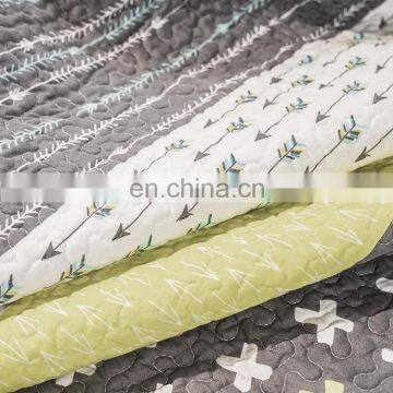 Luxury Vintage Plaid Floral Patchwork Bedsure Queen/King/Custom Size3-Piece Quilt Set Coverlet photo-5