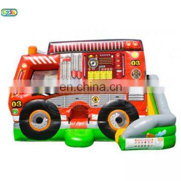 Fire Truck Inflatable Jumper Combo Bouncer Jumping Bouncy Castle Bounce House photo-3