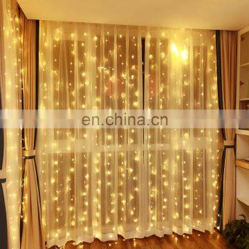 3*3m 300leds Led Curtain String Light Led Christmas Garland Party Patio Window Decor Fairy Lights Xmas Wedding Lights EU 220V