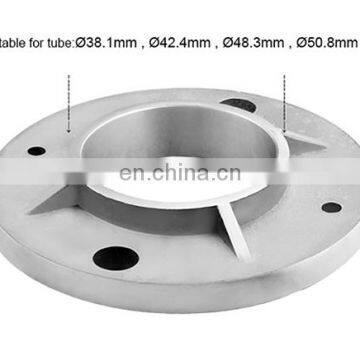 Handrail Fitting Stainless Steel Pipe Floor Flange Balustrade Railing Base Plate photo-5
