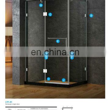 China Design Enclosure Prefab Complete Glass Room Bath Shower Cabin