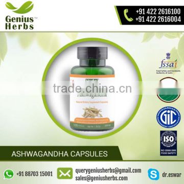 Quality Ashwagandha Capsules in Bulk Supply