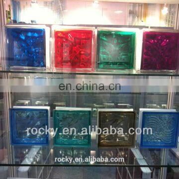 Colored Glass Block Price with patterns