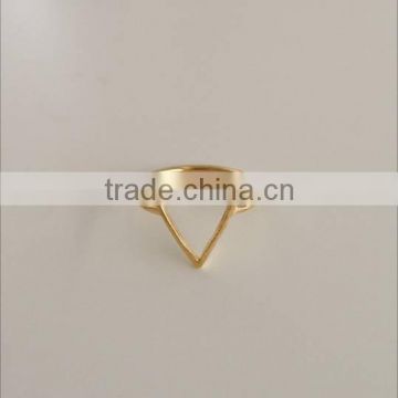 Wholesale fashion jewelry simple design finger rings in gold