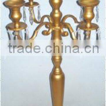 Crystal Gold Candelabra For Wedding And Parties