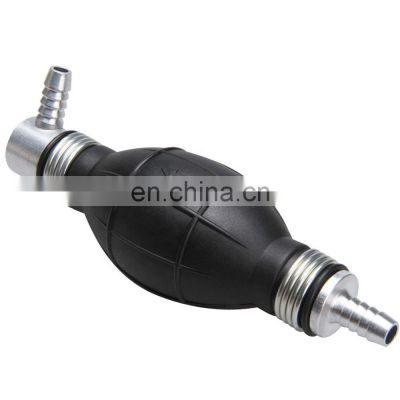 8MM 90 Degree Angle Rubber Fuel Primer Bulb Hand Pump  black