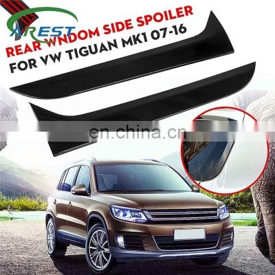 2Pcs Gloss Black Car Rear Window Side Spoiler Wing Canard Canards Splitter For VW Tiguan MK1 2007-2016 For MK2 2017+ Car Stying