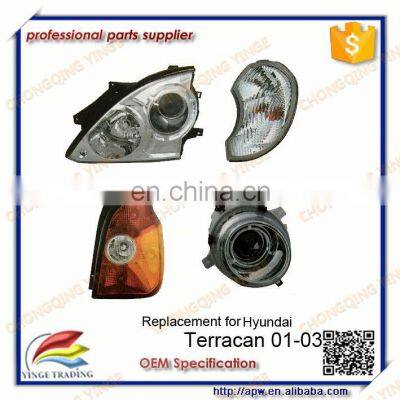 Auto Parts Car lamp Headlight Replacement for Hyundai Terracan 01-03