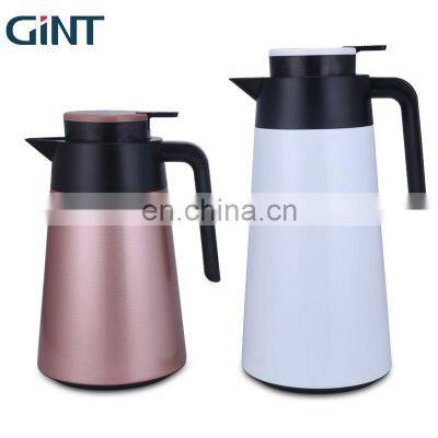 GiNT 1.9L High Quality Morden Style Tea Pot Leak Proof Stainless Steel Glass Coffee Pots