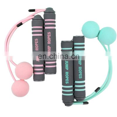 Pvc Cordless Ball Non Slip Sweat Adjustable Lightweight Speed Skipping Rope Foam Handle Children Jumps Rope