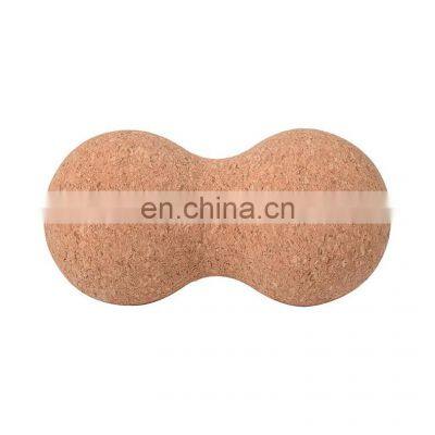 Wholesale High Density Natural Cork Massage Peanut Ball Customized Logo Neck Foot Massage Ball photo-5