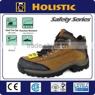 ASTM approved Crazy Horse Genuine Leather Waterproof Safety Boot