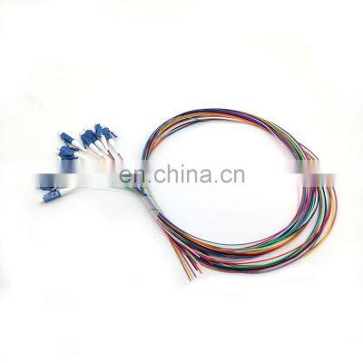Fiber Optic Equipment 12 Color Fiber Cores Bundle Pigtail Single Mode Sm 9/125 G652D G657A SM LC 12 color Fiber Optic Pigtail