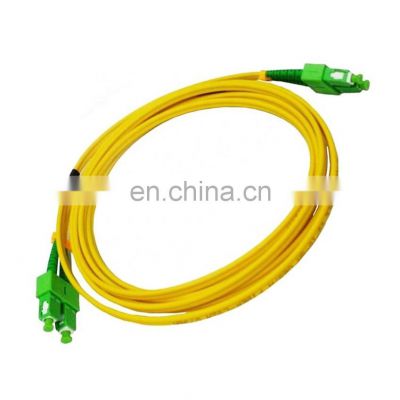 ftth SC APC Duplex Single mode G657A G652D 2.0mm 3.0mm LSZH, PVC Optical Fiber Patch cord Fiber Jumper