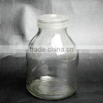 650ml tissue culture glass bottle with plastic lid