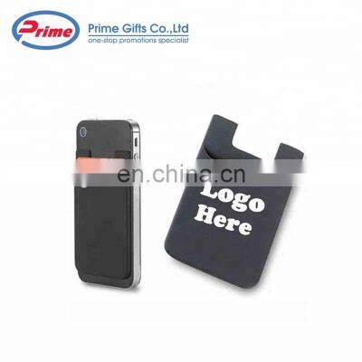 Custom Logo Printed Adhesive Silicone Cell Phone Wallet for Promotions photo-4